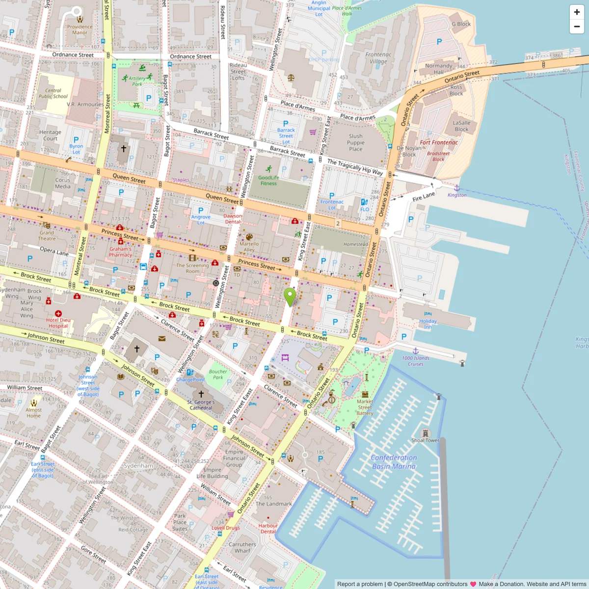 Map showing Drake's Landscaping location